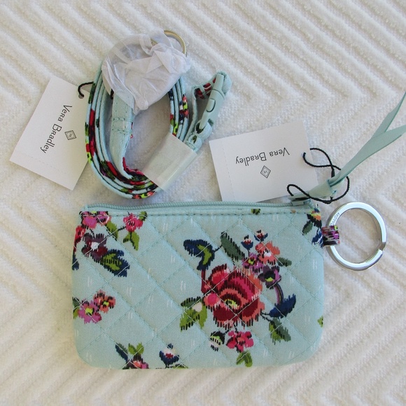 Vera Bradley Accessories - Vera Bradley Iconic Zip ID Case AND Lanyard